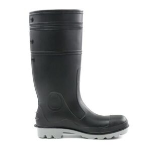 Inca PVC/Nitrile Safety Gumboot Black/Grey