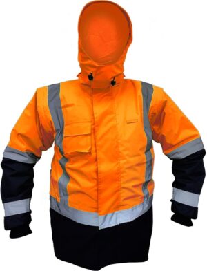 SafetyTech NZ StormPro® D/N Zip-off Sleeve Fleece Lined Jacket