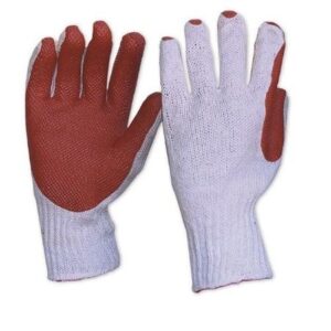 Knitted Poly/Cotton with Extra Tough Latex Palm Glove