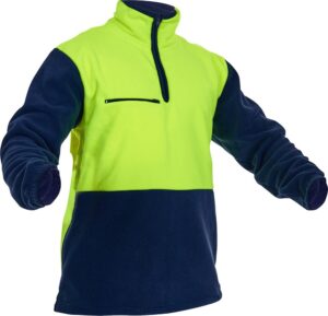 SafetyTech NZ Hi-Vis D/O Polar Fleece 1/2 Zip Tunic