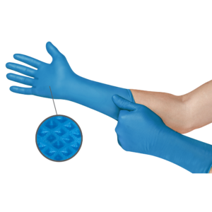 Microflex 93-283 nitrile gloves blue