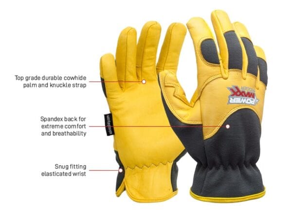 Powermaxx Rigger Leather Work Glove