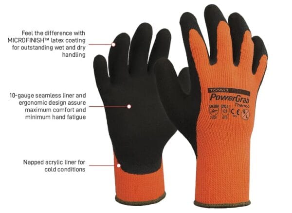 Powergrab Thermo Glove Orange